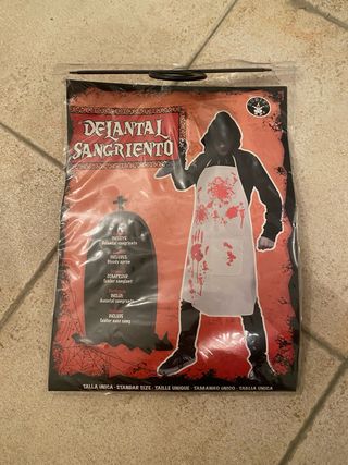 Disfraz Delantal Sangriento Talla Única