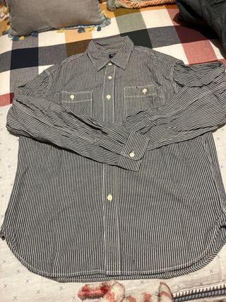 Camisa Uniqlo Talla S Rayas Azules