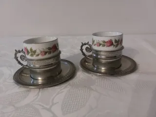Set 2 Tazzine Vintage Porcellana
