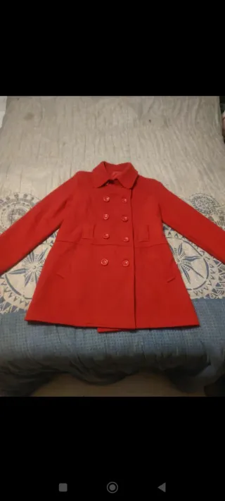 Abrigo Rojo Mujer Talla XL