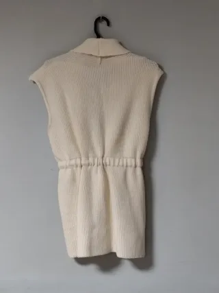 Rebeca de lana beige talla única