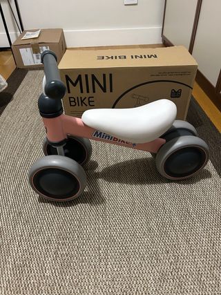 Mini Moto Bicicleta Infantil Rosa