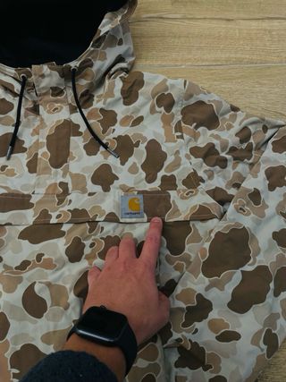 Carhartt WIP Camo Anorak Jacket - Brown Desert