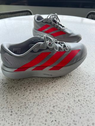 Adidas Adizero Evo SL  plateada/roja Talla 45 1/3