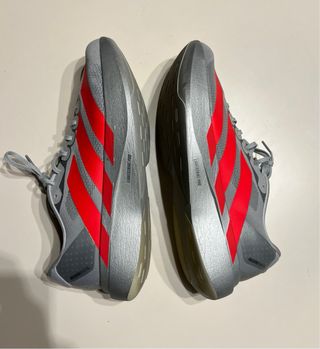 Adidas Adizero Evo SL  plateada/roja Talla 45 1/3