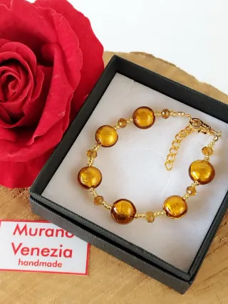 Bracciale Murano Vetro Oro