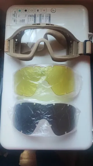 Gafas Protección Airsoft + Lentes Intercambiables
