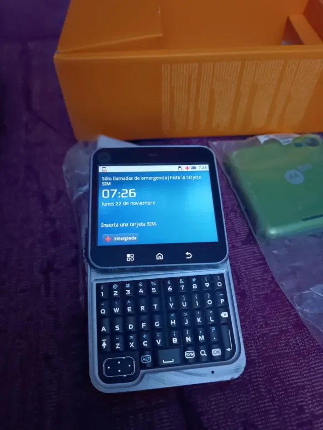Motorola FLIP over Negro/Verde