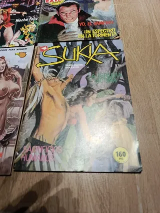 Lote 4 tebeos antiguos eróticos.