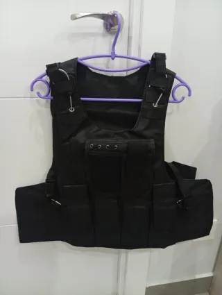 Chaleco táctico paintball negro