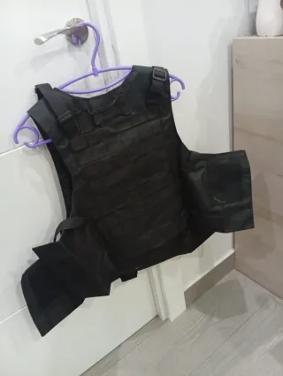 Chaleco táctico paintball negro