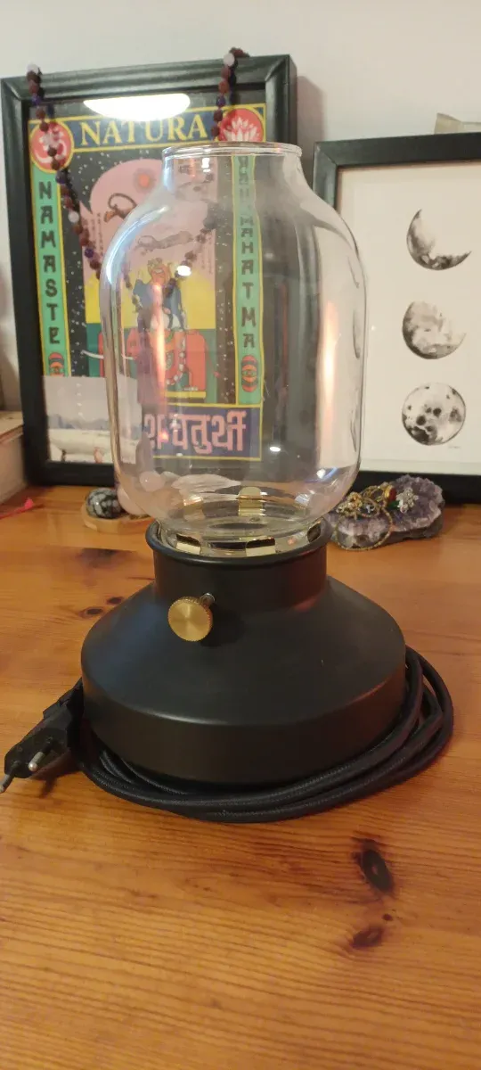 Lámpara Tarnaby Ikea Negra Transparente