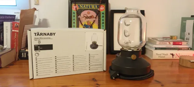 Lámpara Tarnaby Ikea Negra Transparente