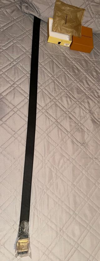 Cinturone Louis Vuitton Nero e Oro