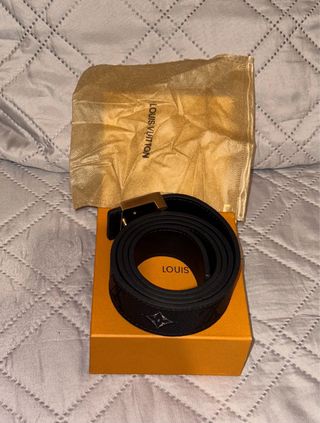 Cinturone Louis Vuitton Nero e Oro