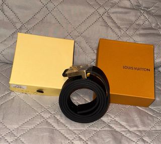 Cinturone Louis Vuitton Nero e Oro