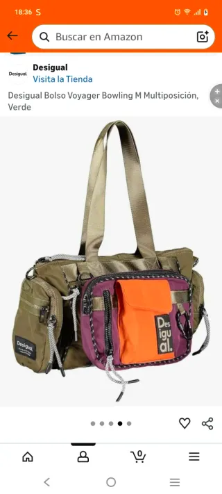 Bolso Desigual Voyager Bowling M Verde
