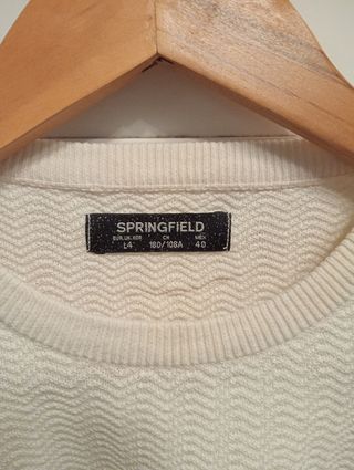 Jersey Springfield Blanco Talla M