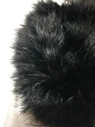 Gorro vintage pelo natural negro