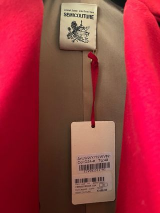 Caban Svasato Semicouture Rosso Taglia S