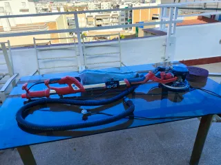 Lijadora de disco con mango