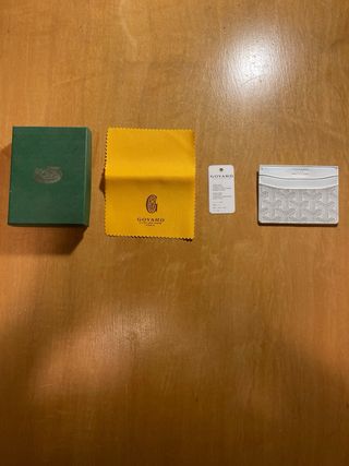 Tarjetero Goyard Blanco