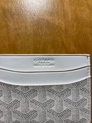 Tarjetero Goyard Blanco