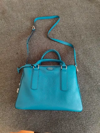 Bolso Tous Azul Turquesa Piel