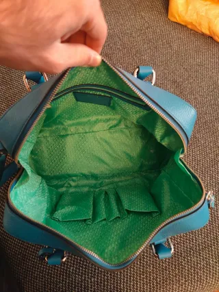 Bolso Tous Azul Turquesa Piel