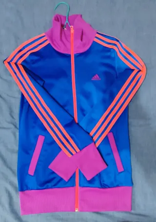 Sudadera Adidas Azul y Rosa