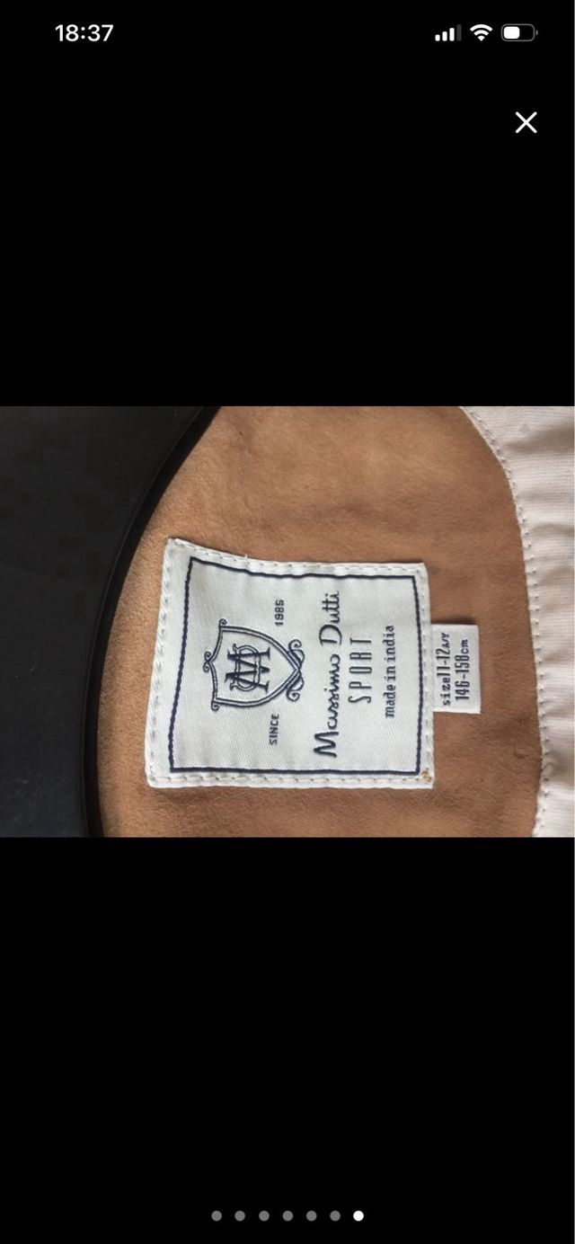 Chaqueta piel Massimo Dutti 11-12 años