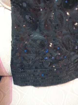 Vestido negro lentejuelas