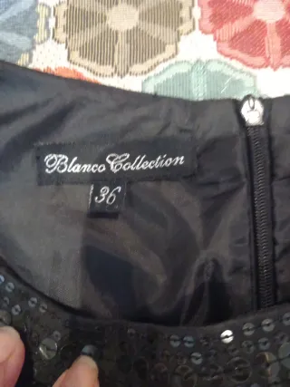 Vestido negro lentejuelas