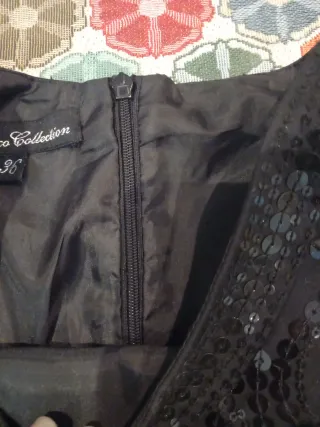 Vestido negro lentejuelas