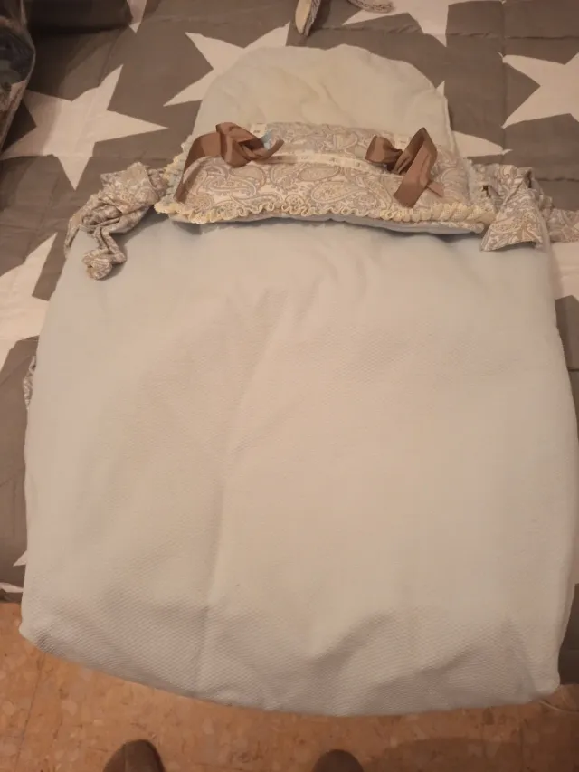 Saco para capazo bebé azul nuevo