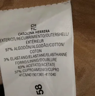 Chaqueta Carolina Herrera Beige