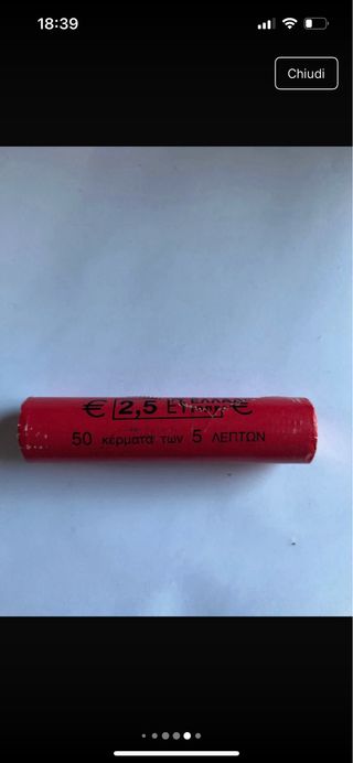 Rotolino 5 centesimi Grecia 2002