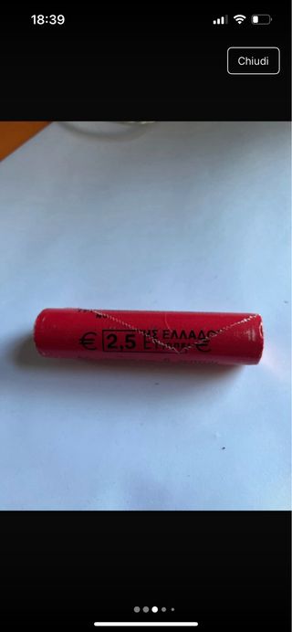 Rotolino 5 centesimi Grecia 2002