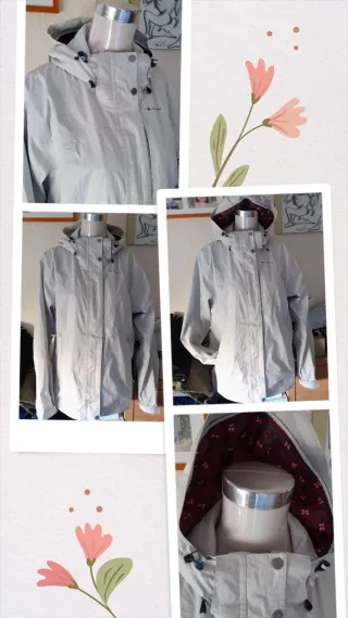 Cortavientos impermeable Quechua mujer talla XL/42