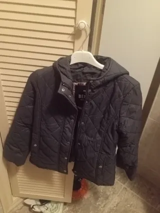 Abrigo acolchado Bench niña azul marino talla 8/9