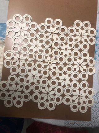 Tappeti di cotone all'uncinetto fatti a mano