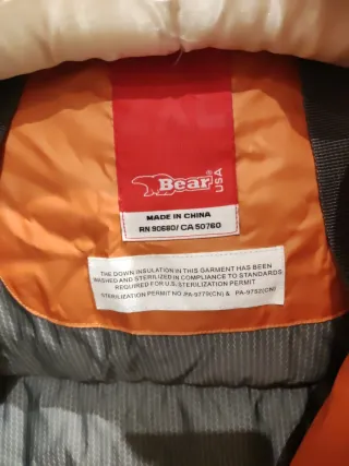 Plumífero Bear USA Talla XXL Naranja