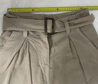 Pantalón Systemaction Talla S Beige Cintura Alta