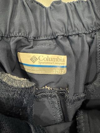 Pantalones de senderismo Columbia azules
