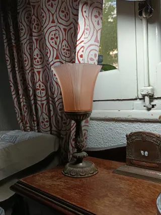 Lampade Art Deco in bronzo patinato