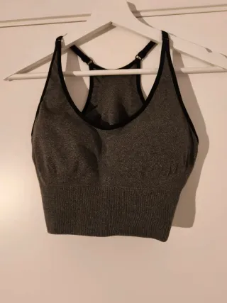 Sujetador deportivo gris