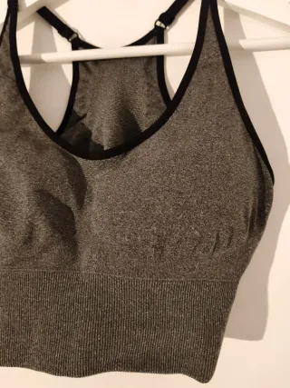 Sujetador deportivo gris