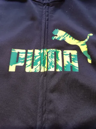 Conjunto deportivo Puma negro y verde