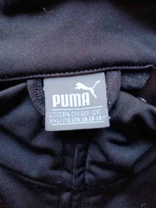 Conjunto deportivo Puma negro y verde