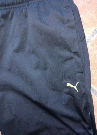 Conjunto deportivo Puma negro y verde